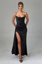 Winona Maxi Dress - Black - Napalia