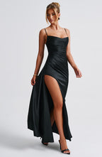 Winona Maxi Dress - Black - Napalia