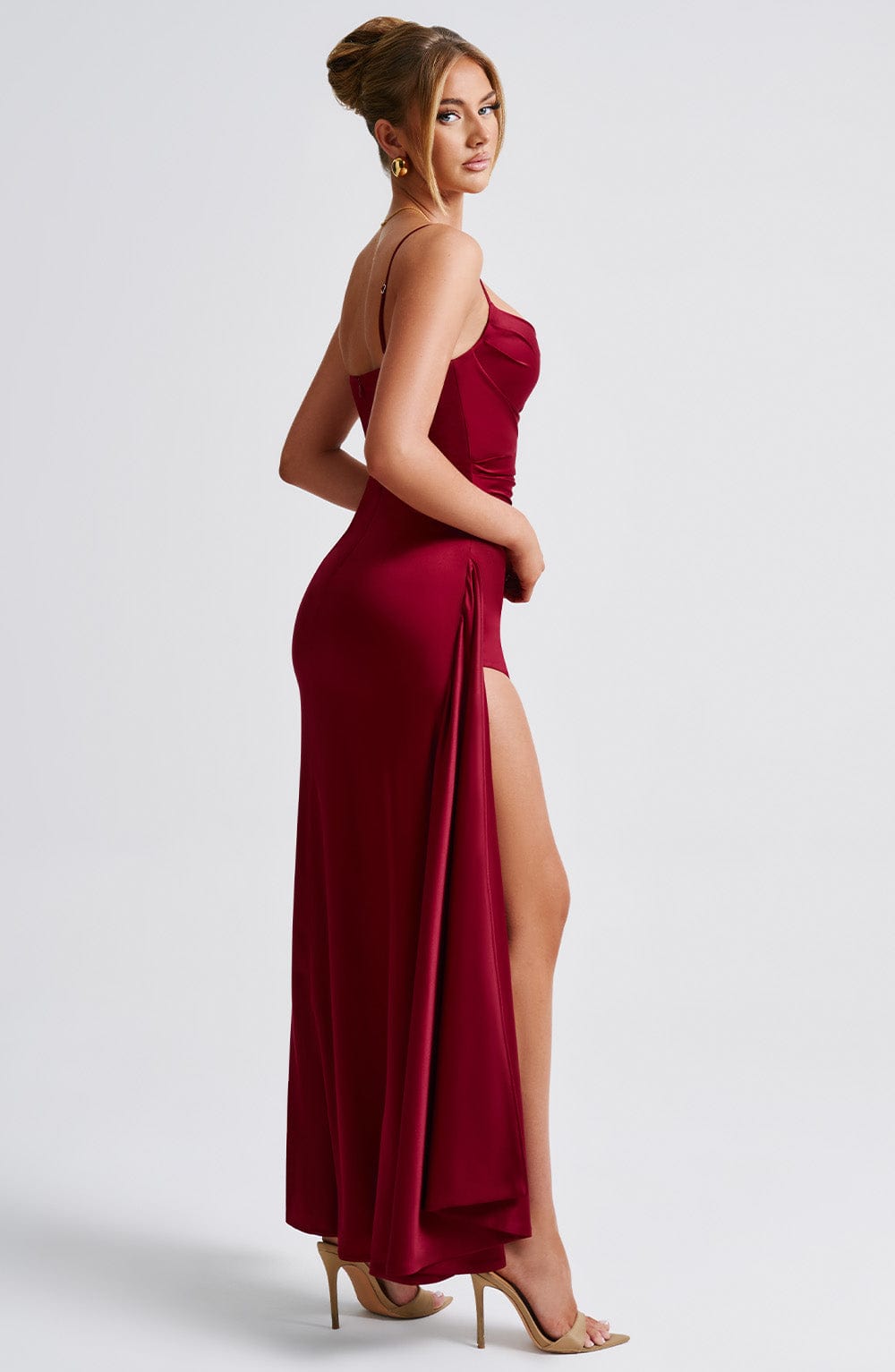 Winona Maxi Dress - Burgundy - Napalia