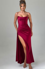 Winona Maxi Dress - Burgundy - Napalia