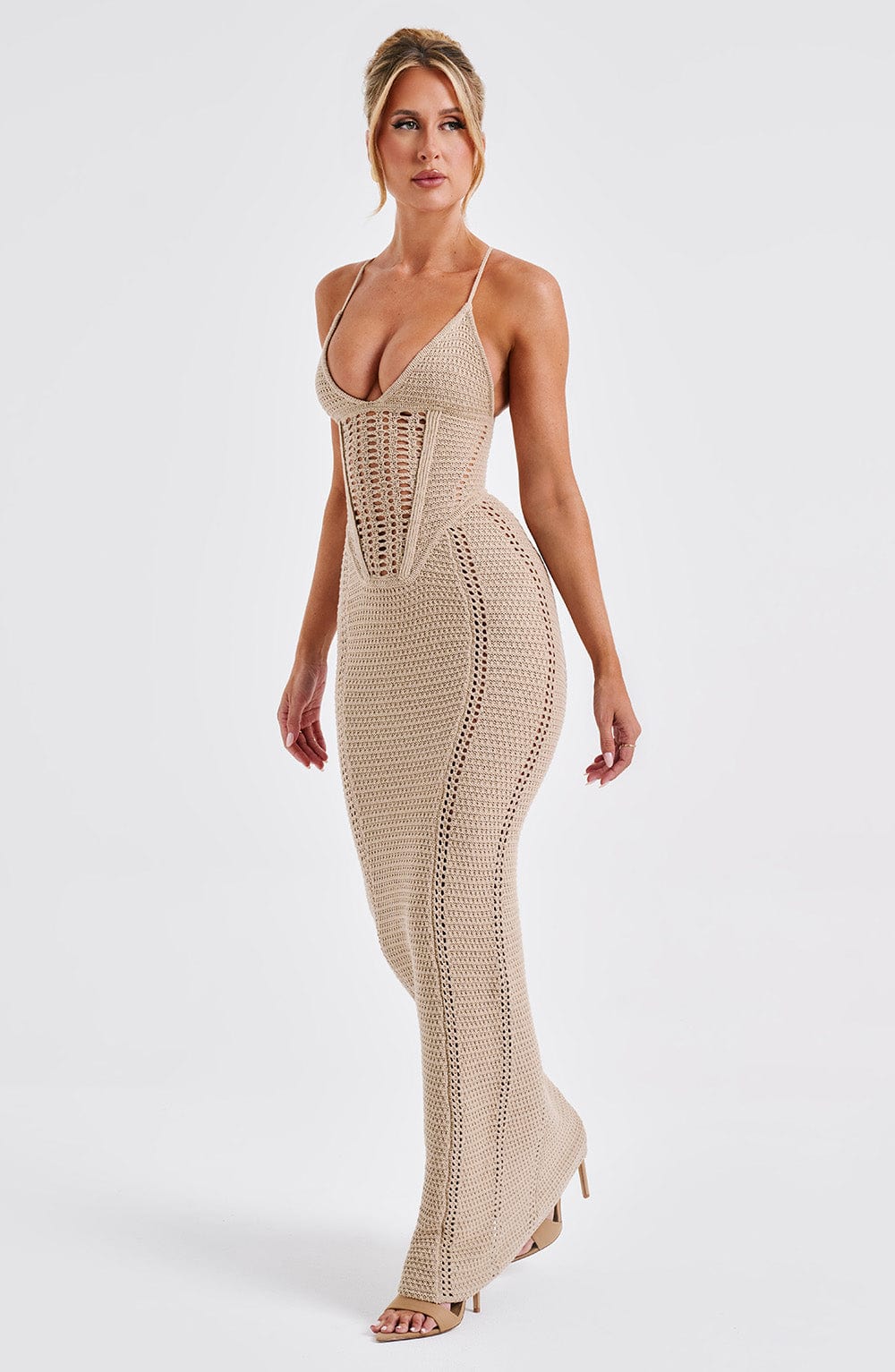 Xanthe Maxi Dress - Beige - Napalia