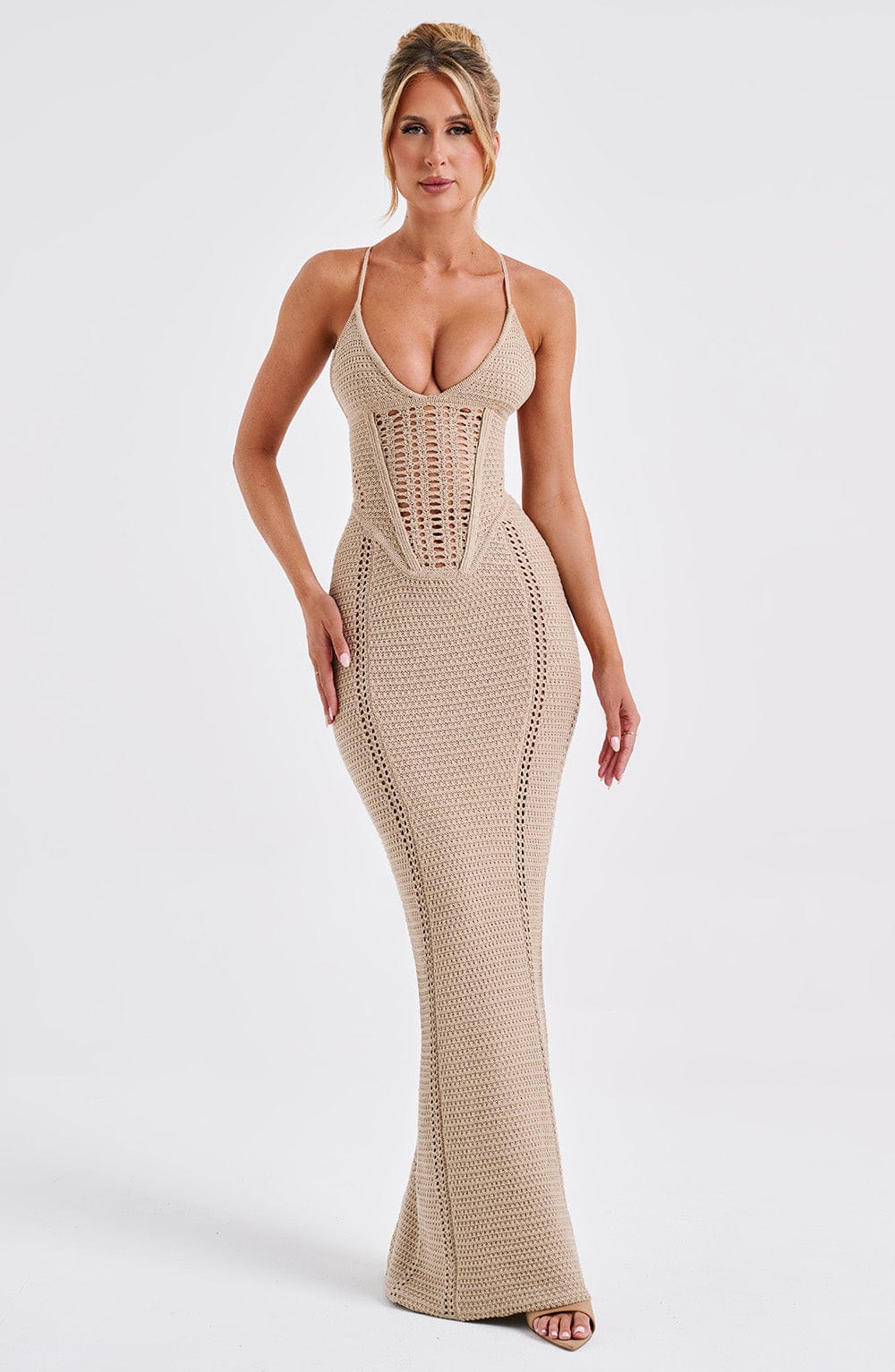 Xanthe Maxi Dress - Beige - Napalia