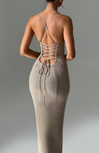 Xanthe Maxi Dress - Beige - Napalia