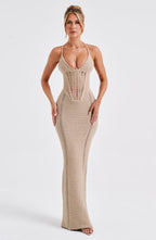 Xanthe Maxi Dress - Beige - Napalia