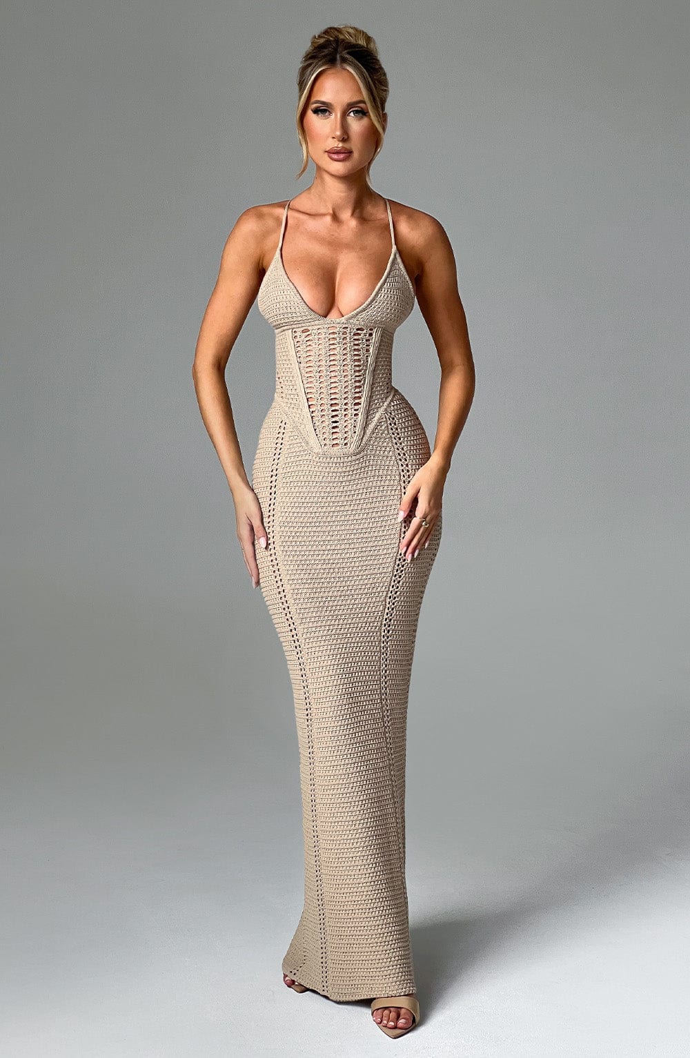 Xanthe Maxi Dress - Beige - Napalia