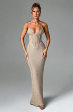 Xanthe Maxi Dress - Beige - Napalia