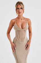 Xanthe Maxi Dress - Beige - Napalia