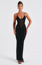 Xanthe Maxi Dress - Black - Napalia
