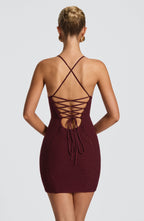 Xanthe Mini Dress - Cherry Lacquer - Napalia