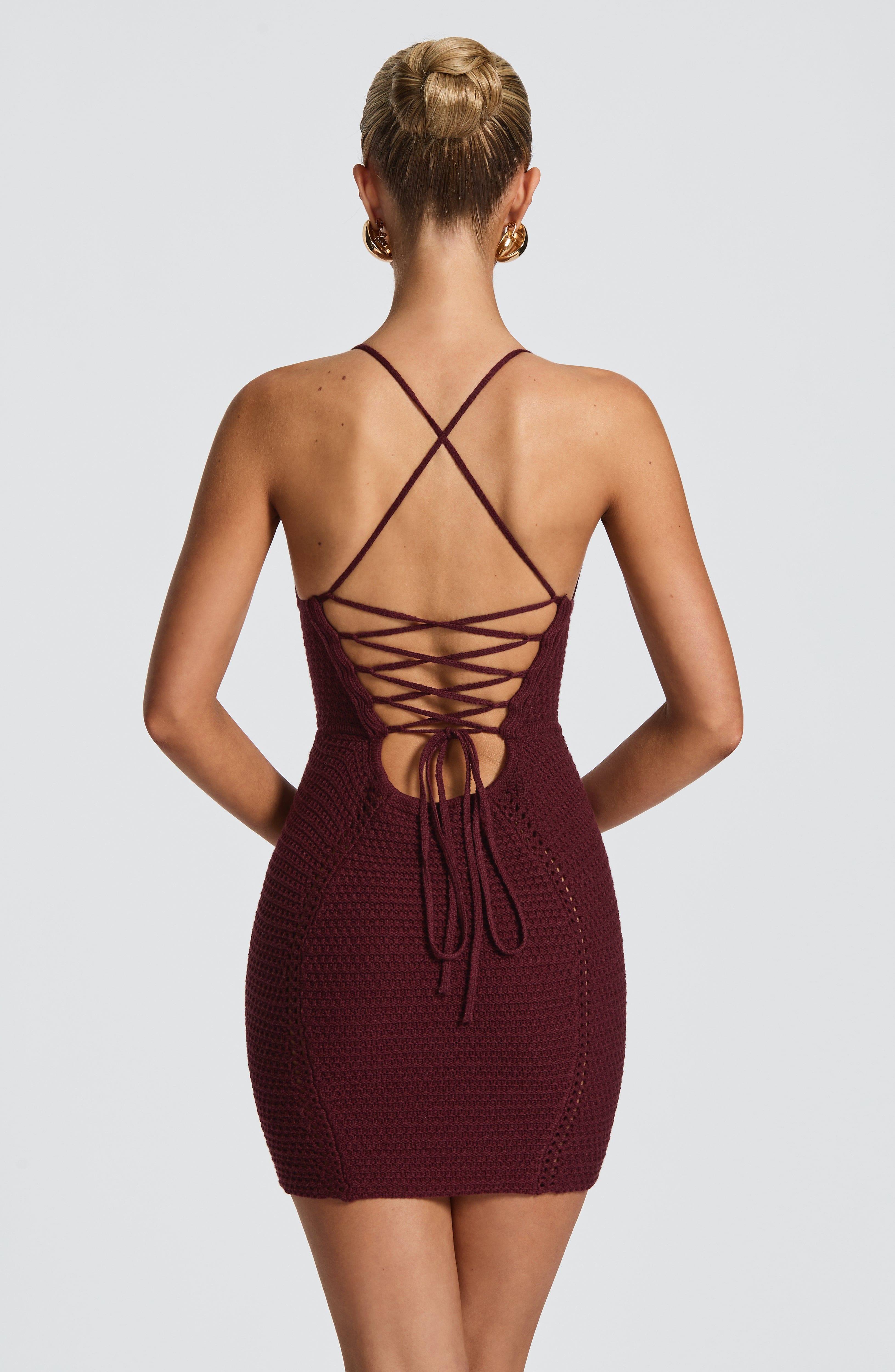 Xanthe Mini Dress - Cherry Lacquer - Napalia