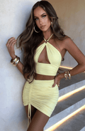 Xava Mini Skirt - Lemon - Napalia