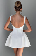 Yalina Mini Dress - Ivory - Napalia