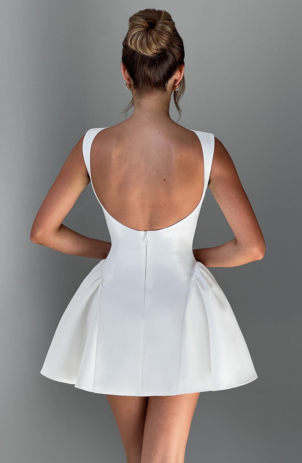 Yalina Mini Dress - Ivory - Napalia