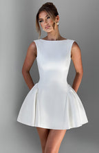 Yalina Mini Dress - Ivory - Napalia