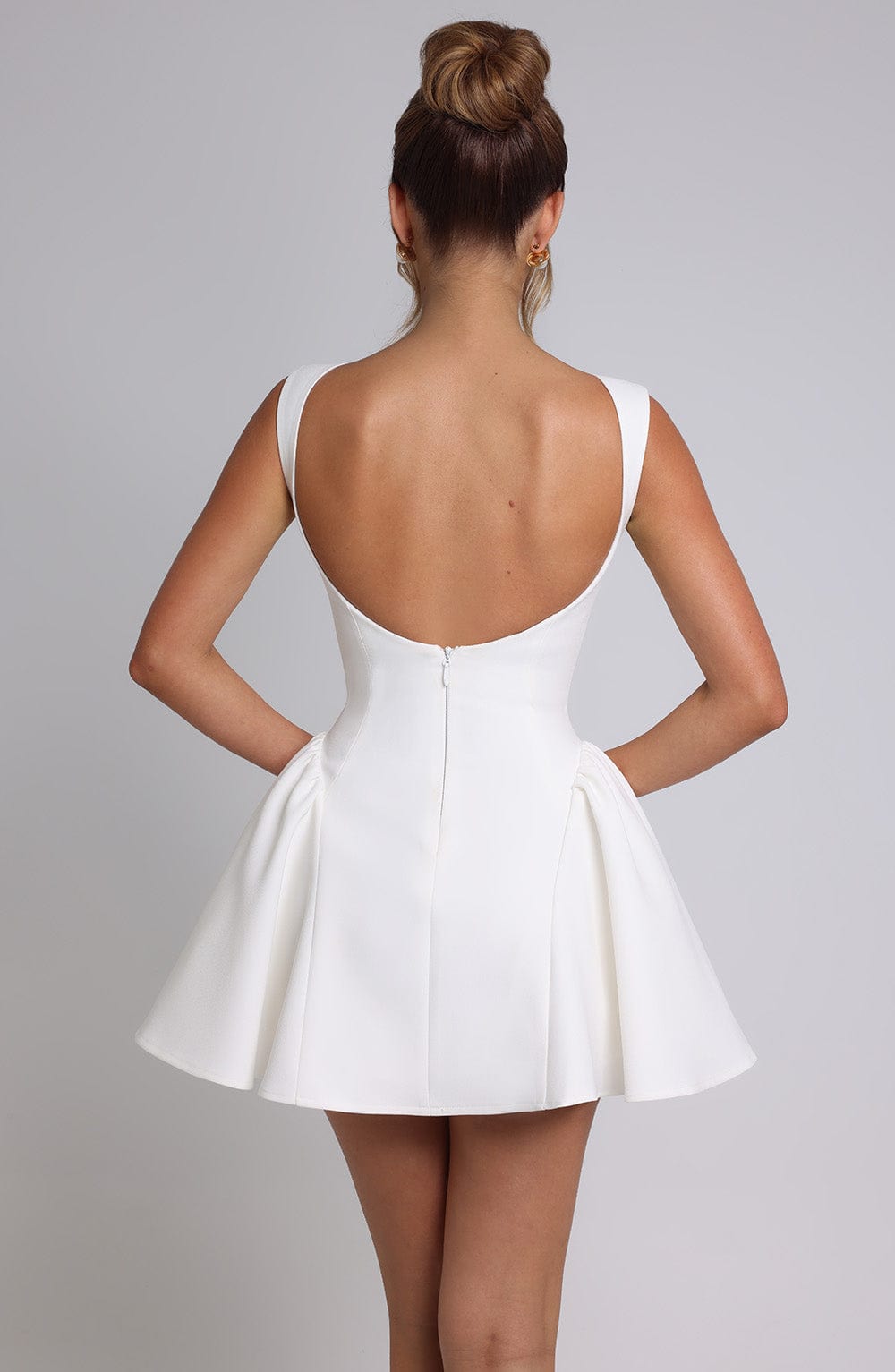Yalina Mini Dress - Ivory - Napalia
