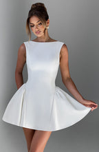 Yalina Mini Dress - Ivory - Napalia