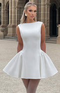 Yalina Mini Dress - Ivory - Napalia