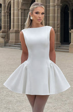Yalina Mini Dress - Ivory - Napalia