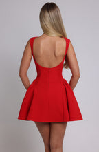 Yalina Mini Dress - Red - Napalia