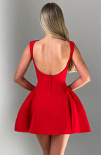 Yalina Mini Dress - Red - Napalia