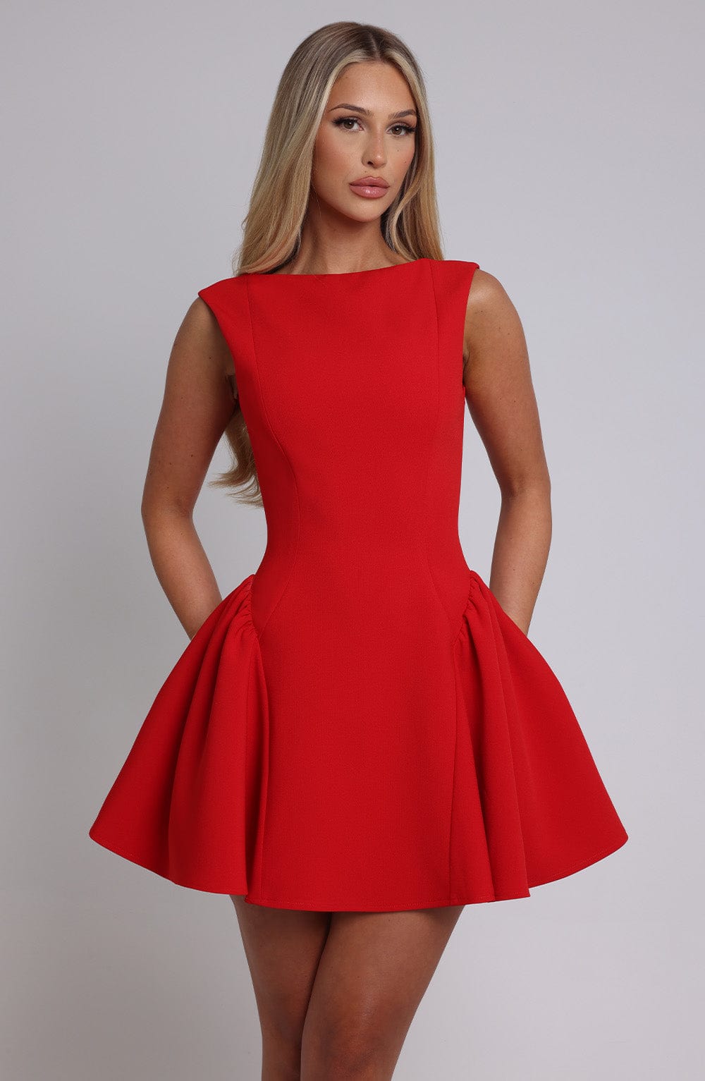 Yalina Mini Dress - Red - Napalia
