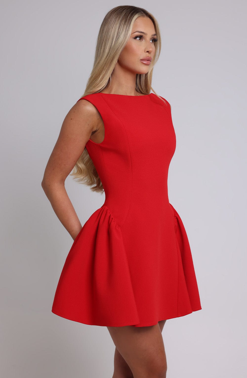 Yalina Mini Dress - Red - Napalia