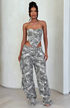Yasie Corset - Camo Print - Napalia