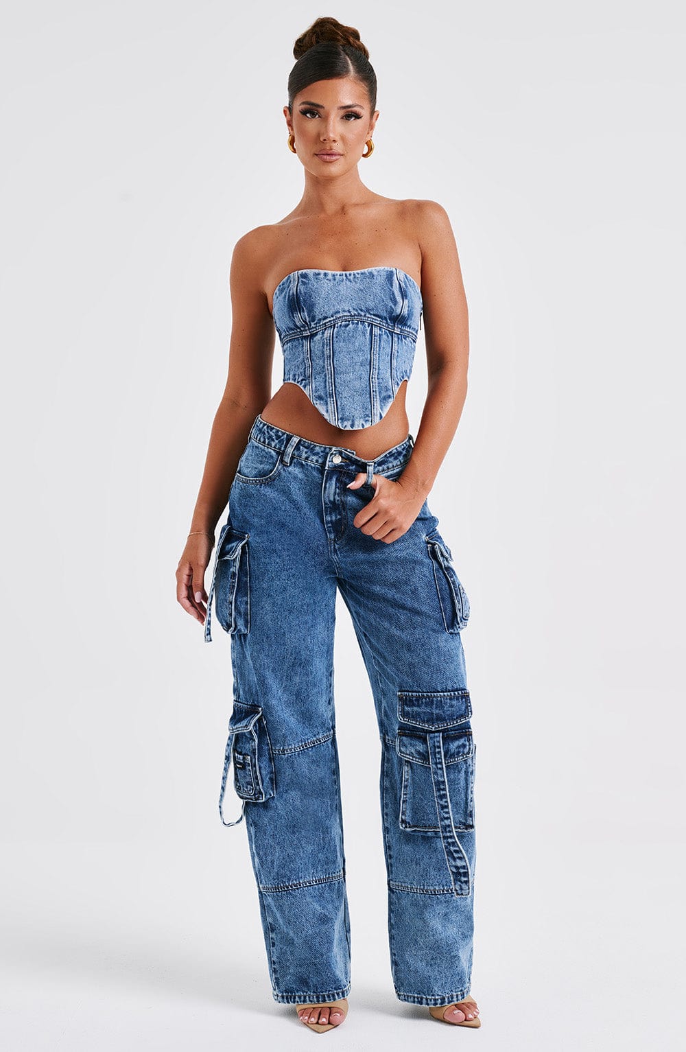 Yasie Corset - Dark Wash - Napalia