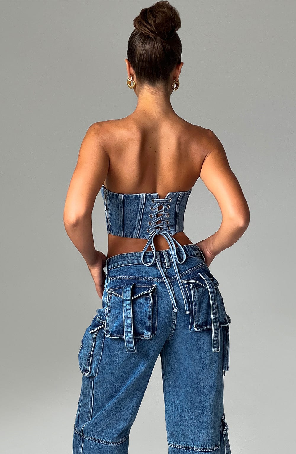 Yasie Corset - Dark Wash - Napalia