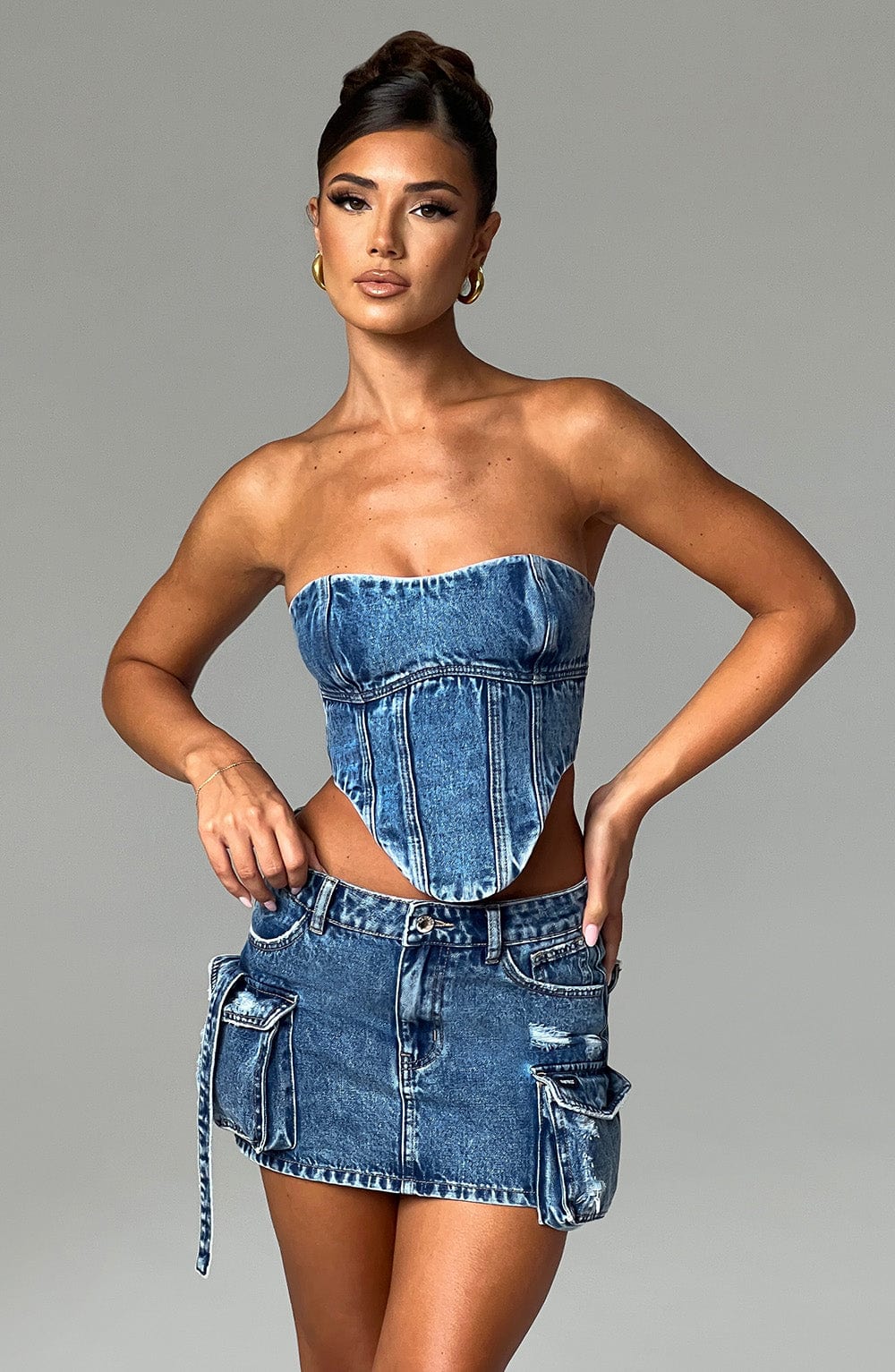 Yasie Corset - Dark Wash - Napalia