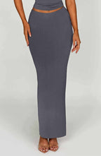 Yazmin Maxi Skirt - Charcoal - Napalia