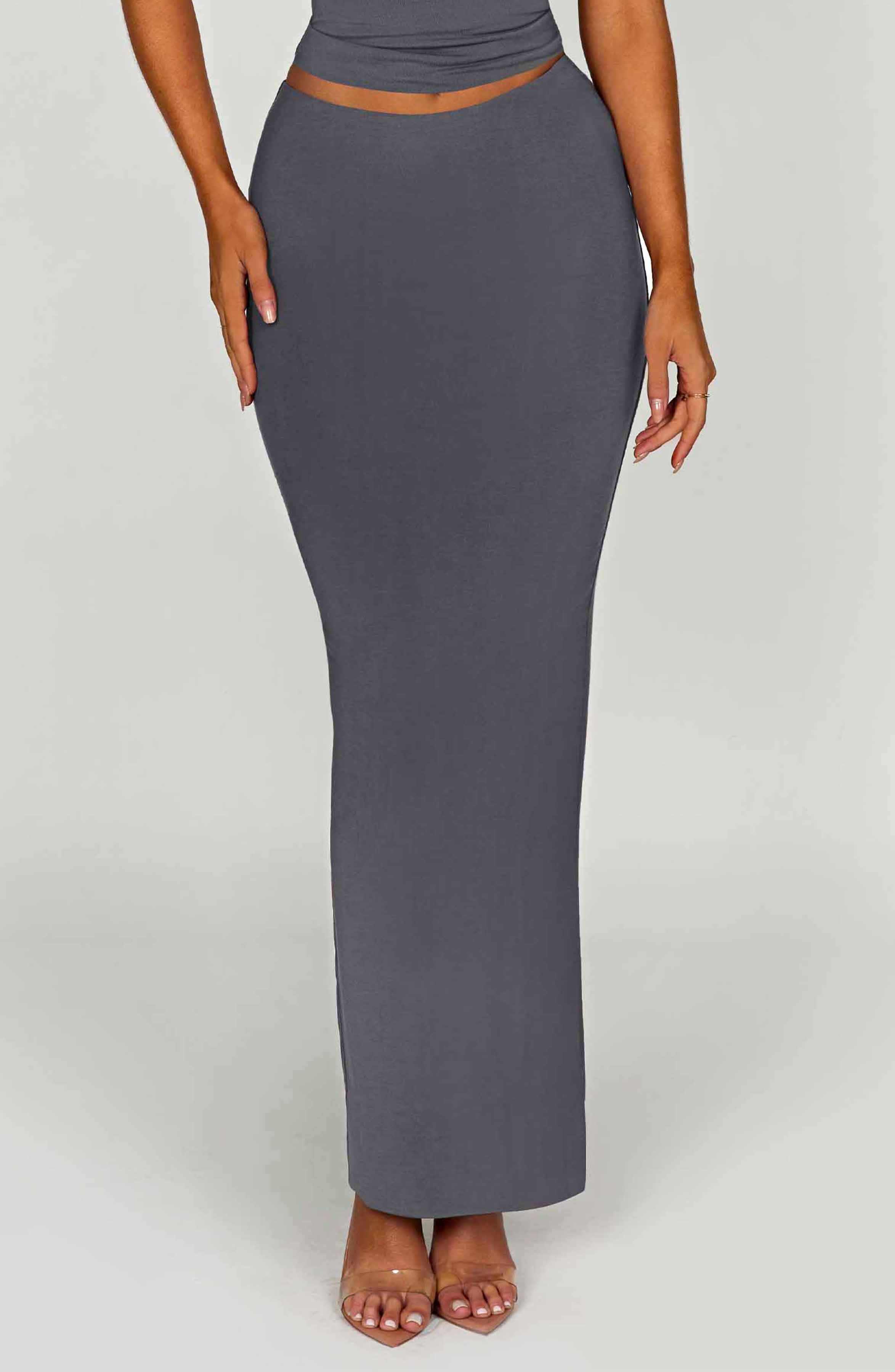 Yazmin Maxi Skirt - Charcoal - Napalia