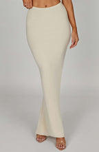 Yazmin Maxi Skirt - Cream - Napalia