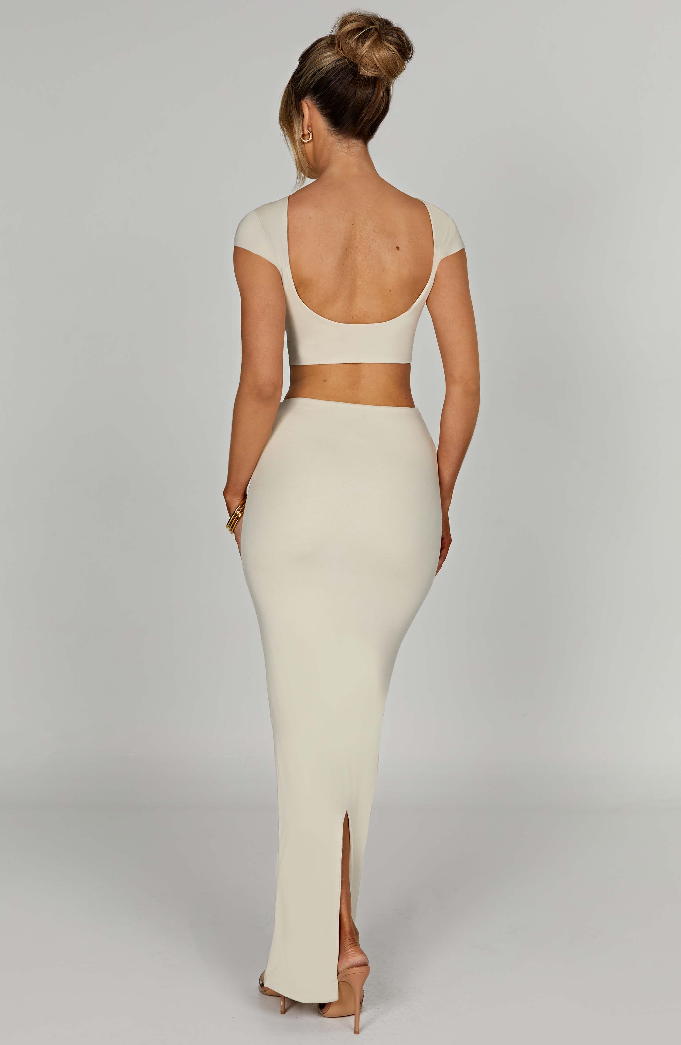Yazmin Maxi Skirt - Cream - Napalia