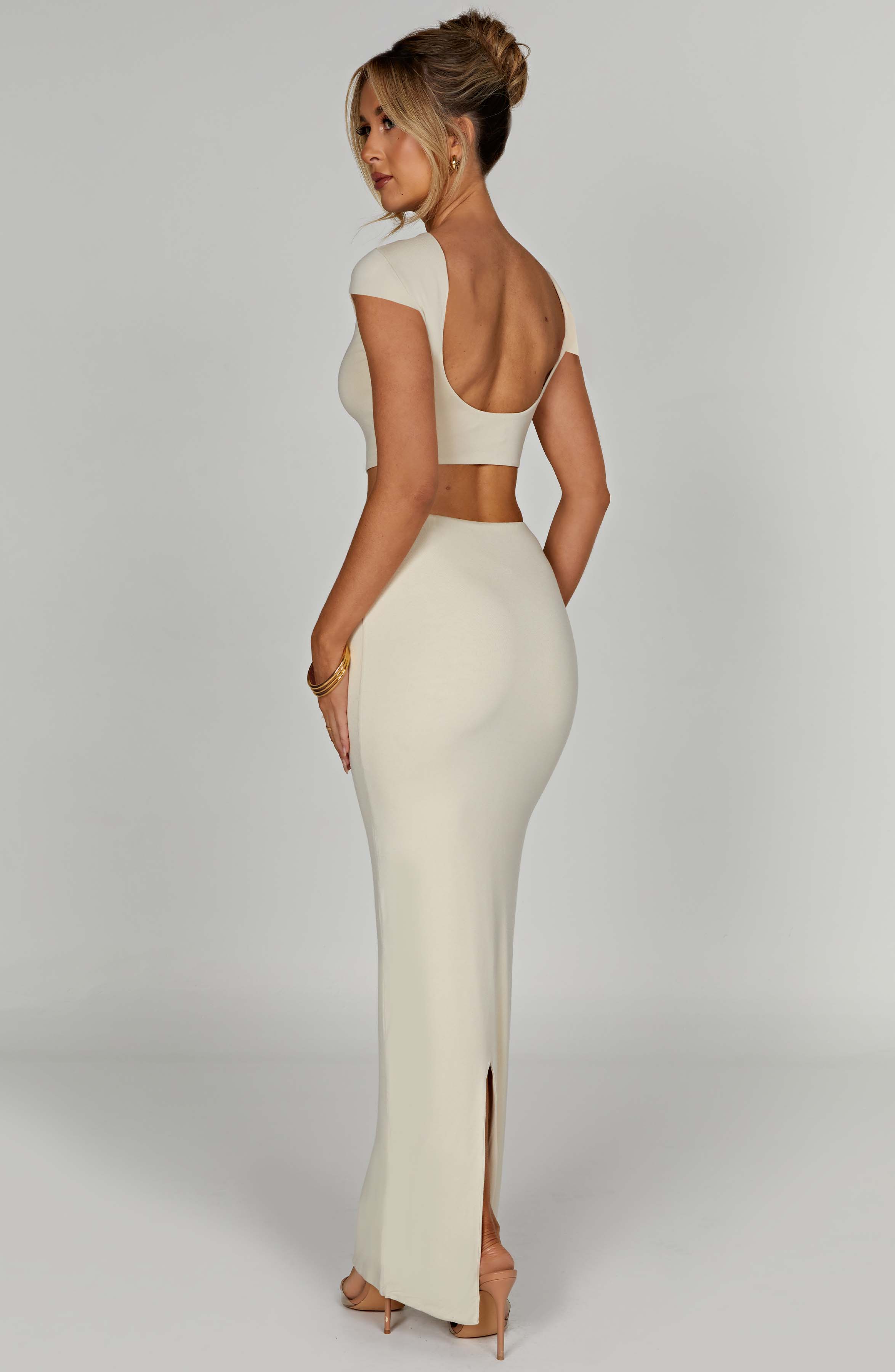 Yazmin Maxi Skirt - Cream - Napalia