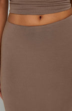 Yazmin Maxi Skirt - Mocha - Napalia