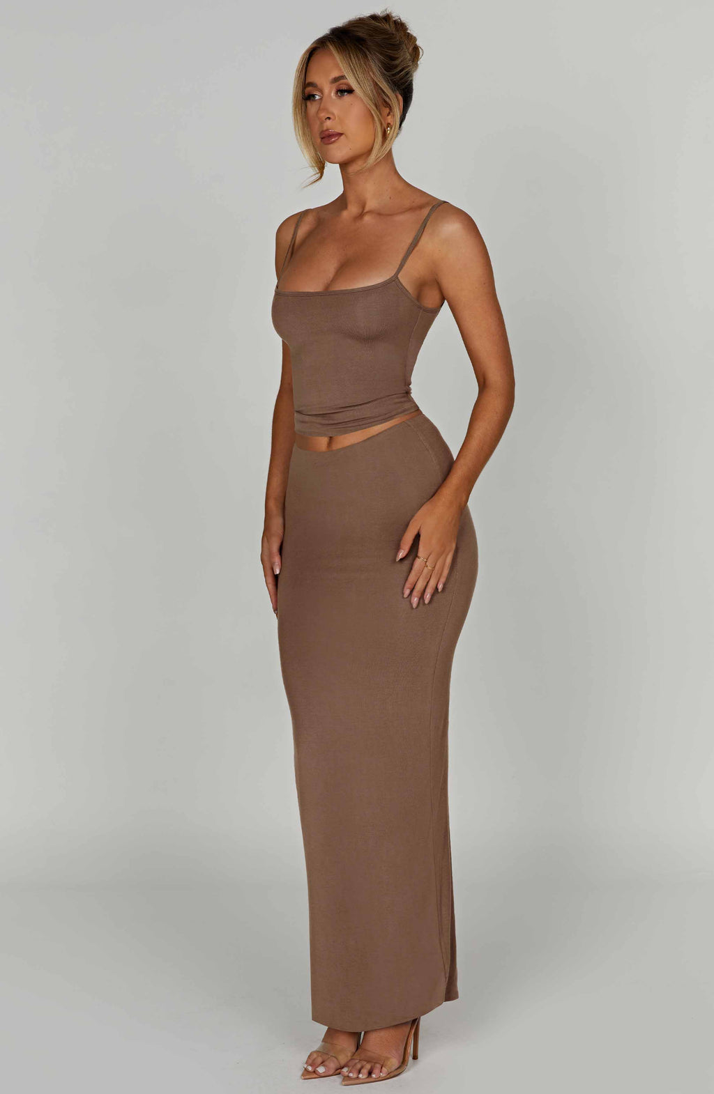 Yazmin Maxi Skirt - Mocha - Napalia