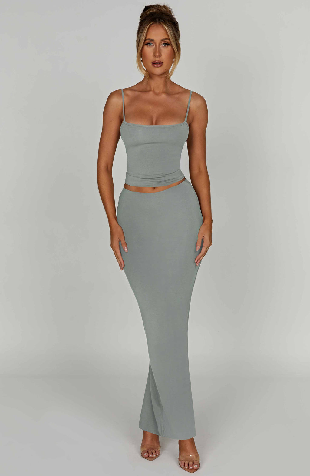 Yazmin Maxi Skirt - Steel - Napalia