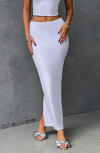 Yazmin Maxi Skirt - White - Napalia