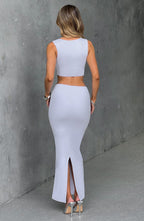 Yazmin Maxi Skirt - White - Napalia