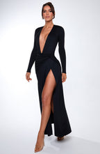 Ysabella Maxi Dress - Black - Napalia