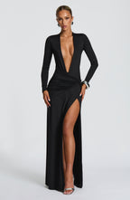 Ysabella Maxi Dress - Black - Napalia