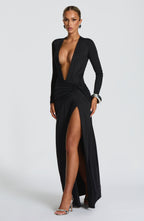 Ysabella Maxi Dress - Black - Napalia