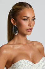 Yuki Earrings - Silver - Napalia