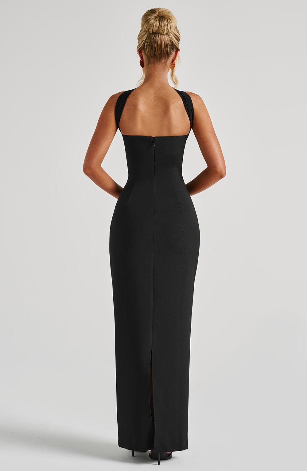 Yulia Maxi Dress - Black - Napalia