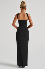 Yulia Maxi Dress - Black - Napalia