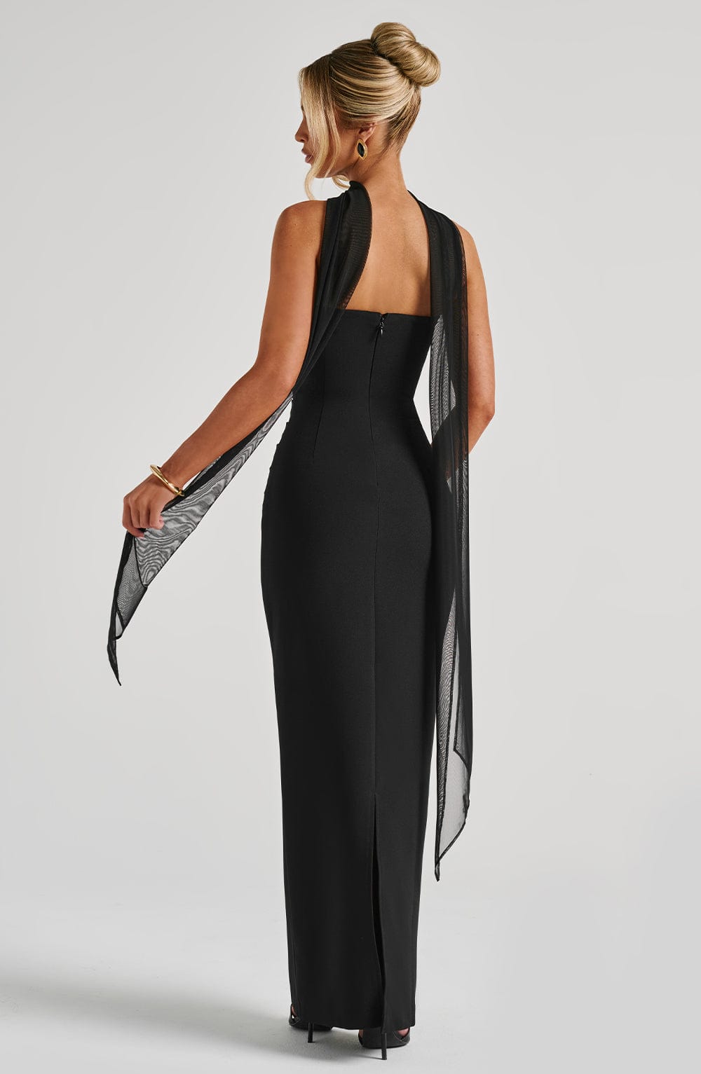 Yulia Maxi Dress - Black - Napalia