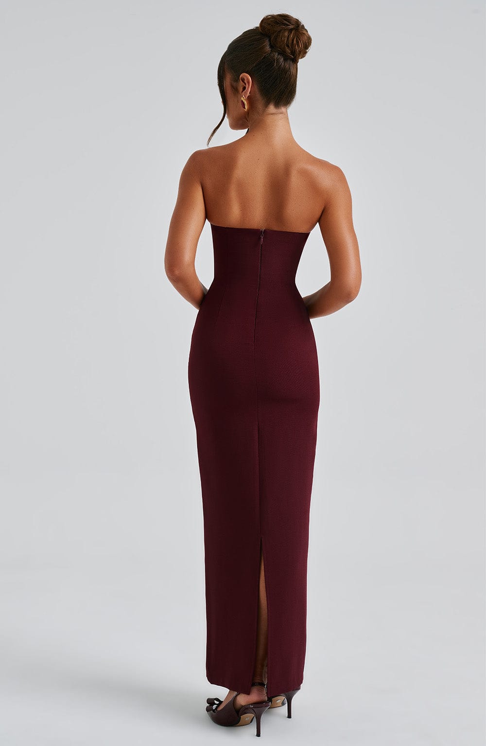 Yulia Maxi Dress - Cherry Lacquer - Napalia