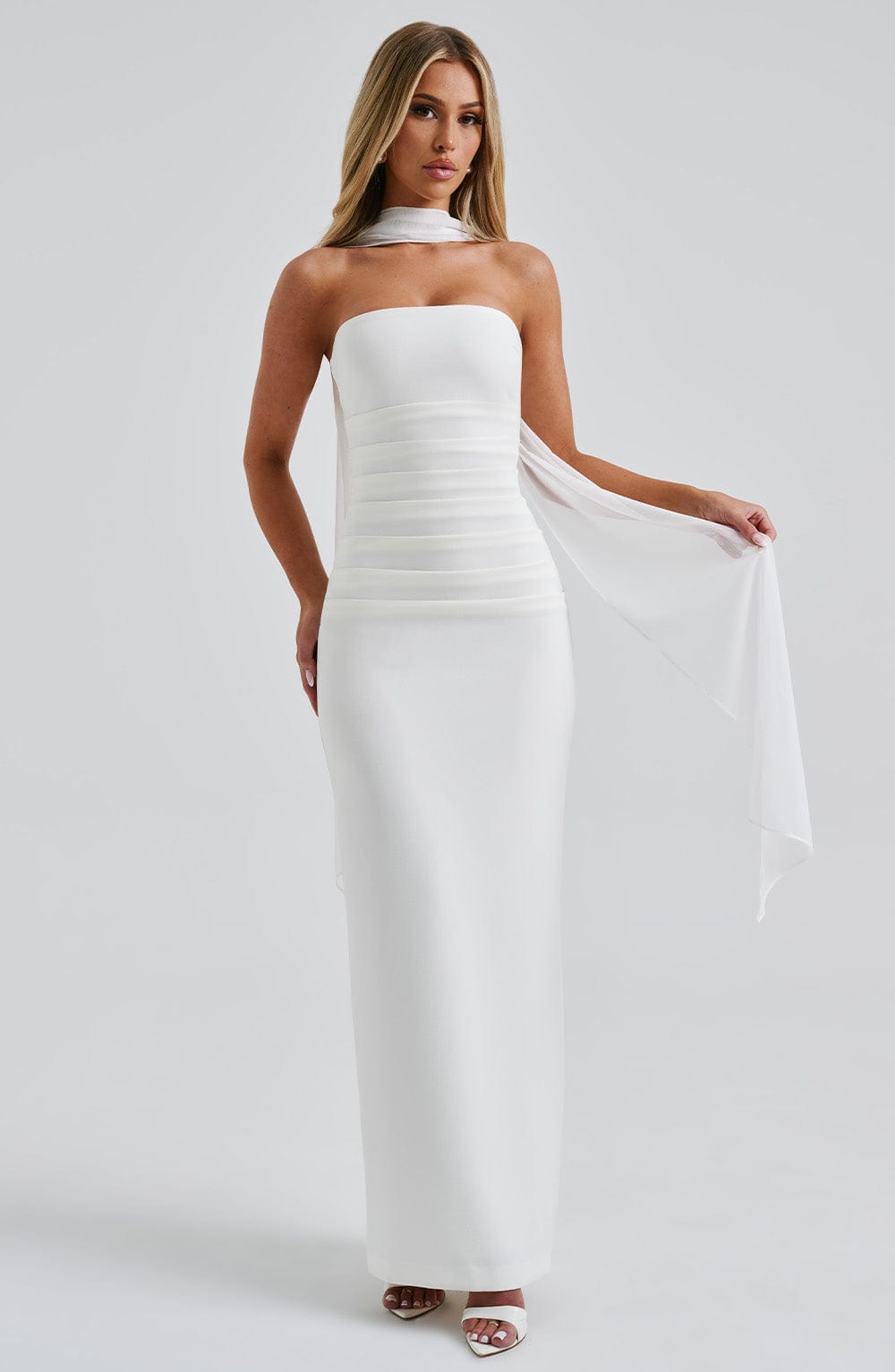 Yulia Maxi Dress - Ivory - Napalia