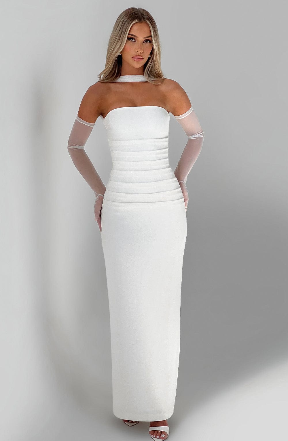 Yulia Maxi Dress - Ivory - Napalia